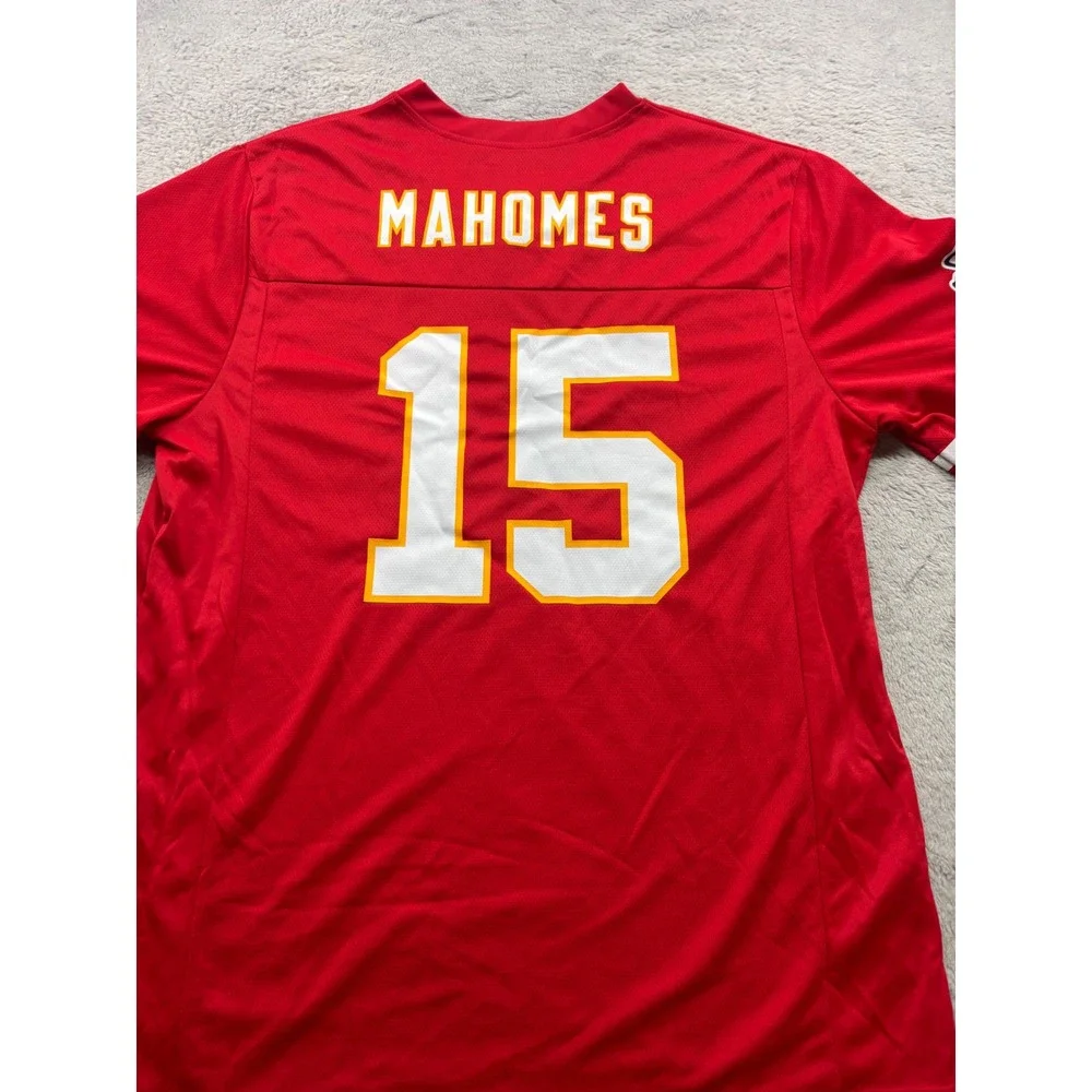 Kansas‎ City Chiefs Patrick Mahomes 15 Jersey NFLPA Mens XL Red New
